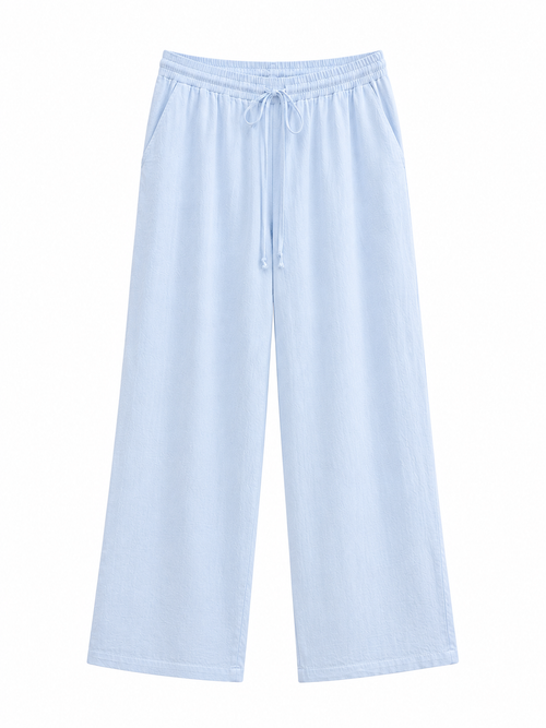 Amalfi Cotton Wide-Leg Pants