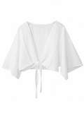 Alba Relaxed Tie-Front Top